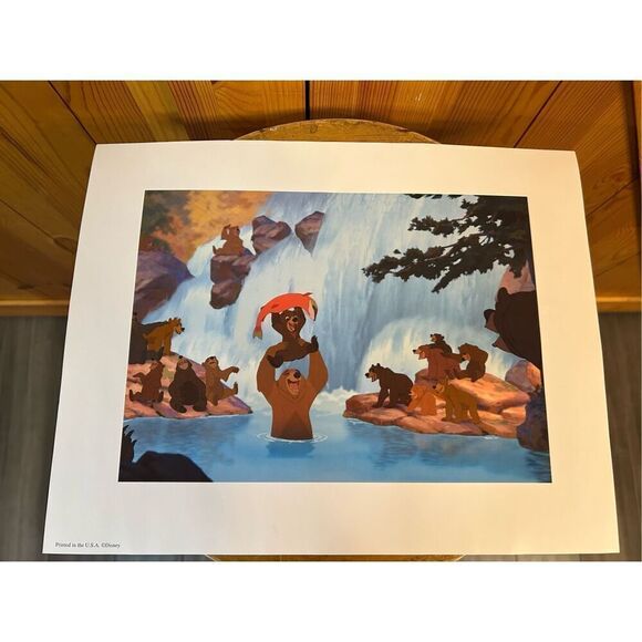 WALT DISNEY Pictures Presents BROTHER BEAR 4 lithographs 14x11 - Picture 4 of 10